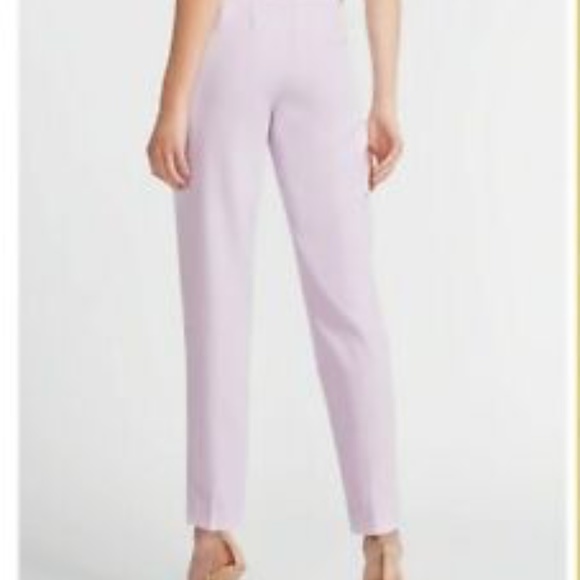 High Waisted Paper bag Pants Lilac - Picture 2 of 3